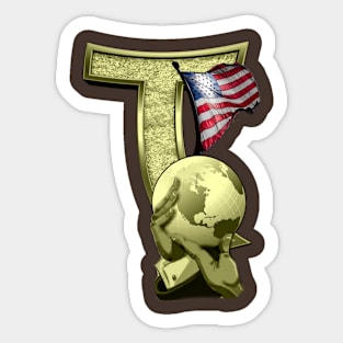 Independent 4th of July President of America Sticker